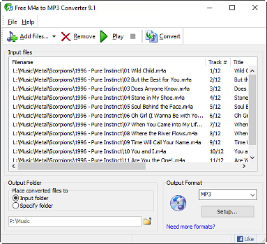 Descargar Free M4a to MP3 Converter
